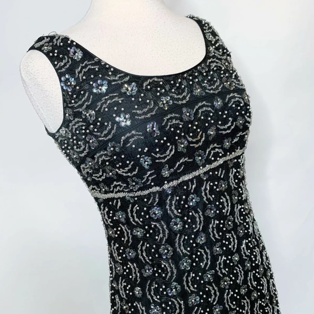 VINTAGE Regalia Silk Sequin Beaded Dress - Picture 3 of 7